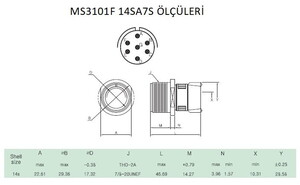 MS3101F 14SA7S Disi Askeri Konnektör-KUKDONG #2