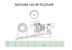 MS3106E 14S-4P Askeri Konnektör-KUKDONG #3