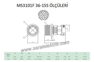 MS3101F 36-15S Disi Askeri Konnektör-KUKDONG #2