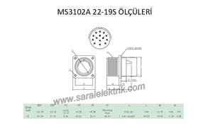 MS3102A 22-19S Disi Askeri Konnektör-KUKDONG #3