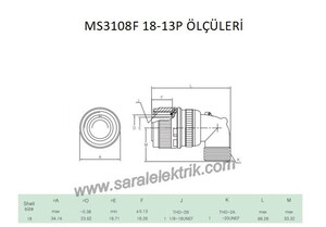 MS3108F 18-13P Askeri Konnektör-KUKDONG #3