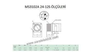 MS3102A 24-12S Disi Askeri Konnektör-KUKDONG #3