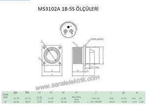 MS3102A 18-5S Disi Askeri Konnektör-KUKDONG #3