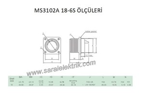 MS3102A 18-6S Disi Askeri Konnektör-KUKDONG #3