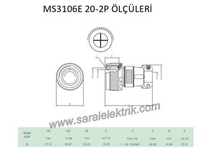 MS3106E 20-2P Askeri Konnektör-KUKDONG #3