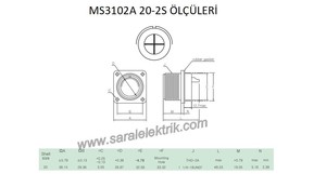 MS3102A 20-2S Disi Askeri Konnektör-KUKDONG #3