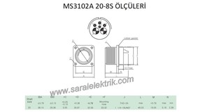 MS3102A 20-8S Disi Askeri Konnektör-KUKDONG #3