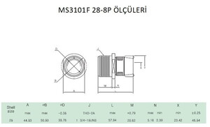 MS3101F 28-8P Askeri Konnektör-KUKDONG #2