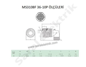 MS3108F 36-10P Askeri Konnektör-KUKDONG #3