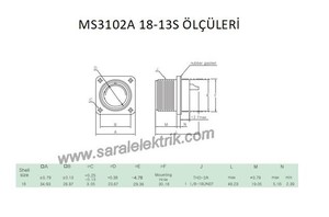 MS3102A 18-13S Disi Askeri Konnektör-KUKDONG #3