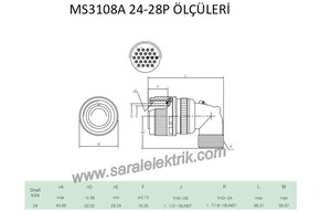 MS3108F 24-28P Askeri Konnektör-KUKDONG #3