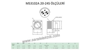 MS3102A 20-24S Disi Askeri Konnektör-KUKDONG #3