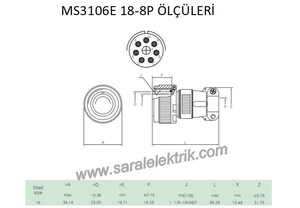 MS3106E 18-8P Askeri Konnektör-KUKDONG #3