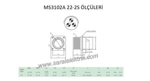 MS3102A 22-2S Disi Askeri Konnektör-KUKDONG #3