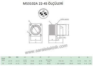 MS3102A 22-4S Disi Askeri Konnektör-KUKDONG #3