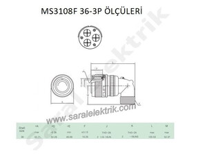 MS3108F 36-3P Askeri Konnektör-KUKDONG #3