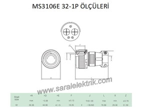 MS3106E 32-1P Askeri Konnektör-KUKDONG #3