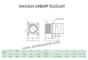 MS3102A 24B24P Askeri Konnektör-KUKDONG #3