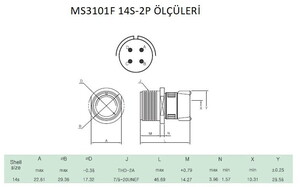 MS3101F 14S-2P Askeri Konnektör-KUKDONG #2