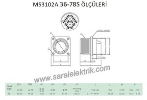 MS3102A 36-78S Disi Askeri Konnektör-KUKDONG #3