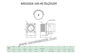 MS3102A 14S-4S Disi Askeri Konnektör-KUKDONG #3