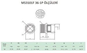 MS3101F 36-1P Askeri Konnektör-KUKDONG #2