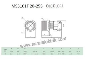 MS3101F 20-25S Disi Askeri Konnektör-KUKDONG #2