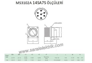 MS3102A 14SA7S Disi Askeri Konnektör-KUKDONG #3