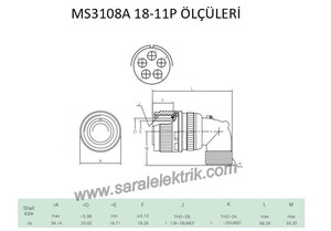 MS3108F 18-11P Askeri Konnektör-KUKDONG #3